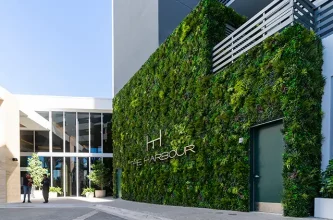 Commercial artificial living wall installation from SYNLawn