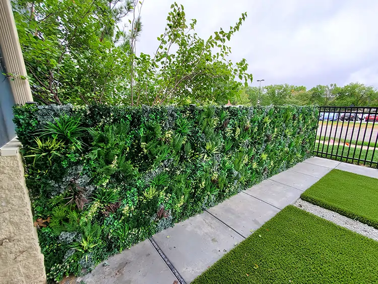 Artificial living wall installed by SYNLawn