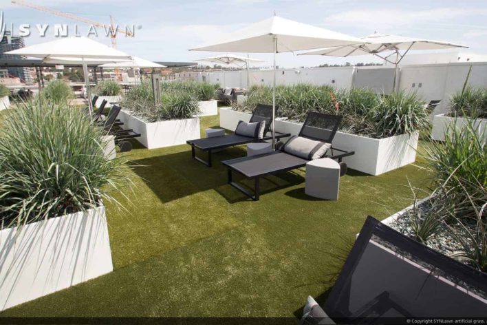 synlawn rooftop artificial grass lawn