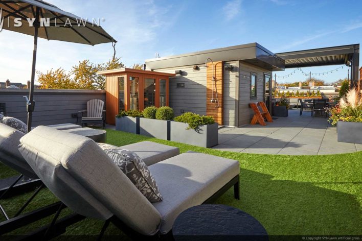 synlawn rooftop artificial grass lawn