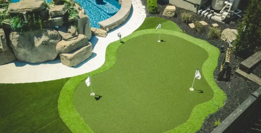 backyard artificial grass putting green